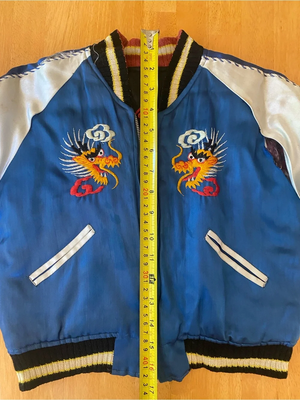 1950s Japanese Reversible Sukajan Tiger Souvenir Jacket Coat Bomber Vintage Tour